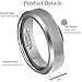 Tungsten Ring Mens Wedding Band 4mm/6mm/8mm Black/Rose Gold Plated Matte Finish Brushed Polish/Beveled/Edge Comfort Fit