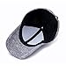JOOWEN Unisex Knitted Textured Baseball Cap Soft Adjustable Solid Hat (Grey)