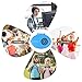 SkyGenius Battery Operated Necklace Fan, Mini Portable USB Rechargeable Fan for Personal Cooling, Kids, Gift, Camping, Outdoor Event, Travel, Concerts, Church, Hot Flash (2200mAh Battery, Blue)