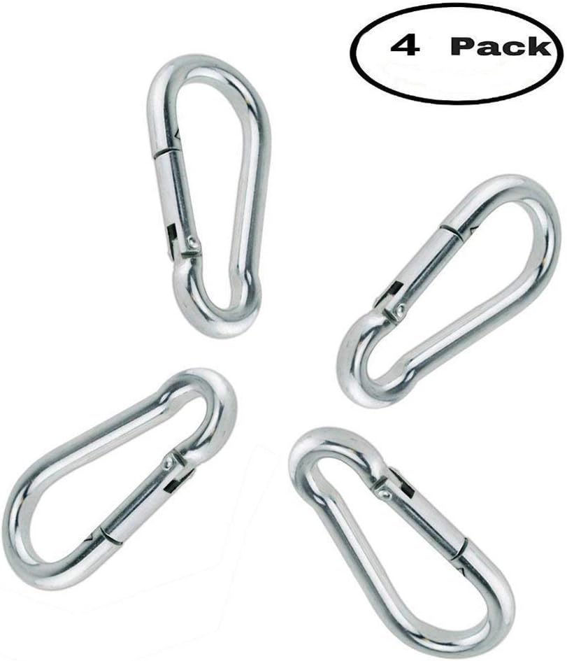 Freedom Forever LK [4 Pack] 2.5 Inch 304 Stainless Steel Spring Snap Hook Steel Clip Keychainr