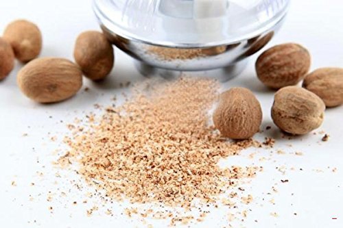 Nutmeg Grinder, Valonee Rotary Manual Spice Mill Grinding Bottle/Acrylic and Stainless Steel Spice Grinder