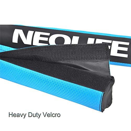 Neolife Aero Round Roof Rack Pads for Car Surfboard Kayak SUP Snowboard Racks 28 Inch Long Blue [Pair] - Thumbnail 4
