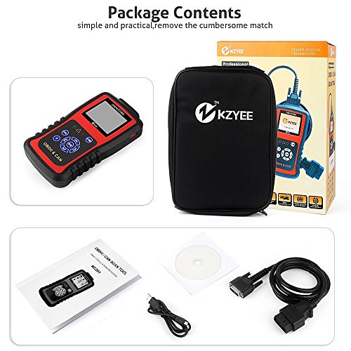 Kzyee KC201 OBD2 Scanner, Universal EOBD/OBD II Car Code Reader/Eraser, Vehicle Engine Fault Code Diagnostic Scan Tool with Live Data for Diesel and Gasoline - Thumbnail 7