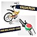 Ciao! Sports & Outdoors Bicycle Training Wheels for Kids with Free Bell, Adjustable for 12 14 16 18 20 inch Bike. A Perfect stabilizer Accessories Package for Kid