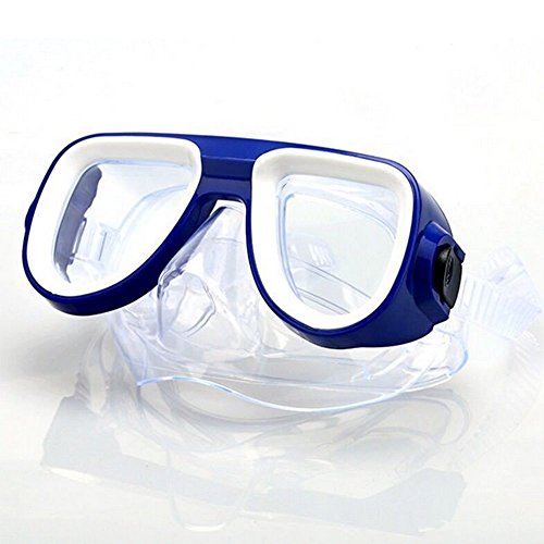 ADSRO Diving and Snorkeling Mask Anti-fogging Silicone Flexible Scuba Mask Swimming Goggles Tempered Glass Lens for Kids Adults Color Random - Thumbnail 2