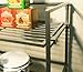 Seville Classics Iron Slat Tower Shelving, 3-Tier (Pewter)