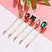 Lurrose Decorative Bobby Pins: 5pcs Colorful Gem Bobby Pins - Hair Clip for Women Hair Accessories (Mixed Style)