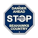 Seattle Seahawks NFL Danger Ahead Stop Sign - 12