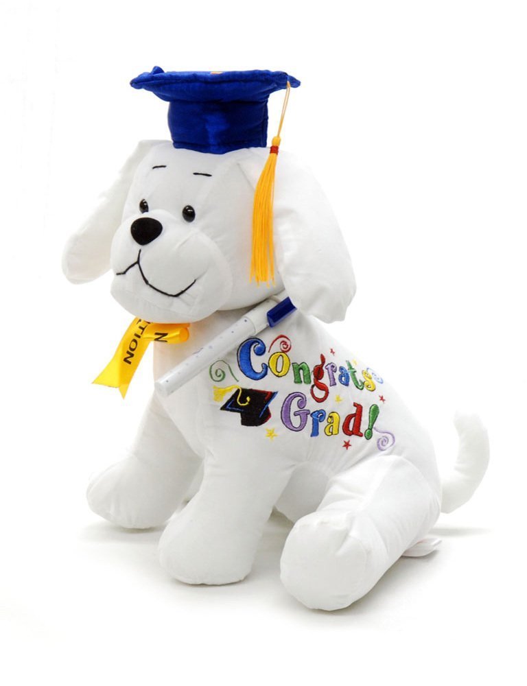 graduation puppy plush