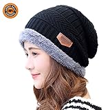 Women Fashion Hats HINDAWI Thick Knit Skull Cap Warm Winter Snow Slouchy Beanies