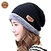 Women Fashion Hats HINDAWI Thick Knit Skull Cap Warm Winter Snow Slouchy Beanies