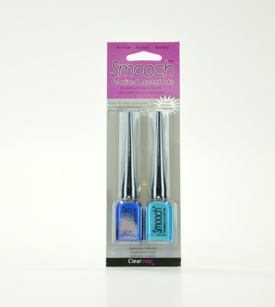 Smooch Pearlized Accent Ink, 2-Pack, Azure and Pool
