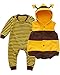 Kidsform Infant Baby Long Sleeves Cute Romper Bodysuit Playsuits Overalls Outfits Set With Vest Yellow 85/12-18M