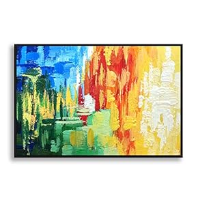 Framed Canvas Wall Art for Living Room, Bedroom Abstract Impression Canvas Prints for Home Decoration Ready to Hanging - 16x24 inches