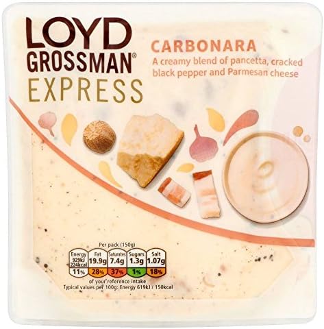 Loyd Grossman For One Carbonara Pasta Sauce (150g) - Pack of 2