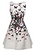 ACEVOG Vintage 1950's Floral Spring Garden Party Picnic Dress Party Cocktail Dress Colorful XL