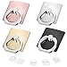 Rockxdays MobilePhone Ring Holder Stand, 360° Rotation Universal Smartphone Ring Grip Stand Car Mounts for iPhone, iPad, Samsung, Other Smartphones and Tablets - [4 - Pack]