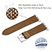 BMBMPT Sport Loop Band 38mm 42mm Genuine Leather iWatch Band Replacement Strap with Stainless Metal Clasp for iWatch Series 3 Series 2 Series 1 (Brown, 42 mm)