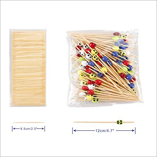 image for Minisland Halloween Decorations Party Cocktail Picks Multicolor Skull 