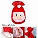 ZJchao Santa's Gift Sack Bags, 1Pc Cute 3D Santa Claus Face Red Velvet Fabric Bags for Wrapping Candys Toys