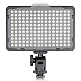 Neewer on Camera Video Light Photo Dimmable 176 LED Panel with 1/4" Thread for Canon, Nikon, Sony and Other DSLR Cameras, 5600K (Battery Not Included)