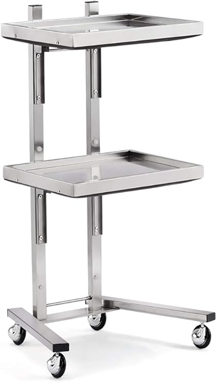 Unbekannt Medizinische Wagen 3-lagiger Rollwagen aus Metall