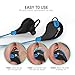 Wireless Bluetooth Headphones: Stalion Sound Stereo Sports Headset Universal for iPhone X 8 7 6s Plus Samsung Galaxy S8 S7 S6 Edge+ Note 8 (Jet Black/Cyan Blue)