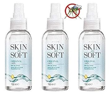 Avon 3 X Skin So Soft Care Spray With Jojobal Oil Also As A Mosquito Spray Amazon De Beauty