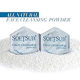 Face cleanser By Softsub Travel Packing Design with Organic & Natural Ingredients, Deep Cleansing & Exfoliation, Clear up Blemish & Pores, for Dry & Sensitive Skin - 30 Capsules-Natural Face Wash