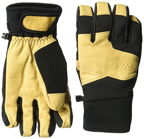 Gordini Men's MTN Crew Gloves, Black/Tan, Large