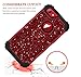 Hekodonk for iPhone 8/7 Case,3 Layer Luxury Bling Sparkle Shiny Heavy Duty Shockproof Fullbody Protective Impact Hybrid Cover for Apple iPhone 8/ iPhone 7 Bling Red