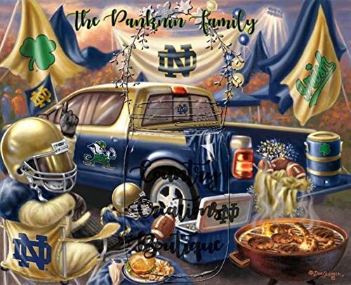 Notre Dame Personalized Photo 8 x 10, Notre