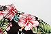 SSLR Men's Hawaiian Style Button Down Short Sleeve Causal Shirts (Large, Red Hibiscus)