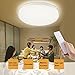 B-right LED Ceiling Light Remote Control, 13inch 15W (120W Equivalent), Square Surface Mount Lighting Fixture for Living Room, Bedroom, Dimmable & 3 Colors Available