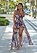 Women's V Neck Halter Floral Maxi Skirt Overlay Rompers Jumpsuit Playsuit Medium