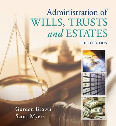 Download Administration of Wills, Trusts, and Estates