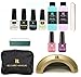 Red Carpet Manicure Cinderella 5 Color LED Gel Nail Polish Kit Set with Travel Bag