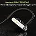 Bluetooth Headphones Wireless In-Ear Sports Earbuds Anglink Sweatproof Earphones Noise Cancelling Headsets with Mic for Running Workout Jogging Gym iPhone Andriod (apt-X, Noise Cancellation CVC 6.0 )