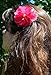 Pearl Chiffon Flower Hair Clip Funny Girl Designs (Black)