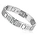 Mens Stainless Steel Bracelet Classic Link Wrist （Silver，11mm）