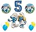 The Smurfs Birthday Party Supplies Smurf and Smurfette 5th Smurfy Birthday Balloon Decorations