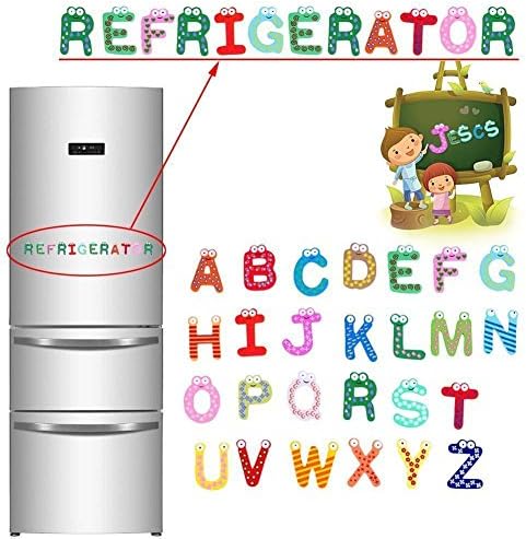 Baby toy 26pcs Letters Kids Wooden Alphabet Fridge Magnet Child Education Toy