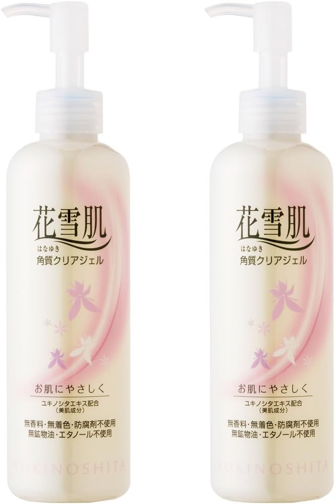 Amazon 花雪肌 角質クリアジェル 240ml 2本セット ユキノシタエキス配合 角質除去 花雪肌 ゴマージュ ピーリング 通販