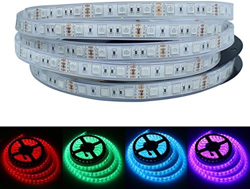 KPBOTL IP67 Waterproof Led Strip Light SMD 5050 Flexible Roll Tape DC12V 5M 300 LED Outdoor Underwater Decoration RGB