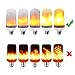 Led Flame Effect, True Fire Color Light Bulb, Flickering Candle Simulated Flickering Fire Atmosphere Decorative Lamps for Garden, Kitchen, Outdoors & Indoors