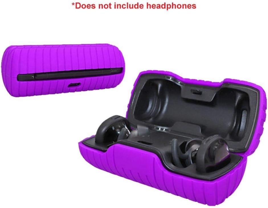 fridaymonga Earbuds Case, Silicone Protective Case Cover For BOSE SoundSport Free Wireless Bluetooth Headset With Charging Port Waterproof & Dustproof Full Body Protection Storage Box