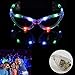 dazzling toys LED Flashing Sunglasses Kids Light Up Blinking Sun Glasses Set of 2 Battery Operated Multi-Color Rave Party Accessory Glasses Novelty Party Favors
