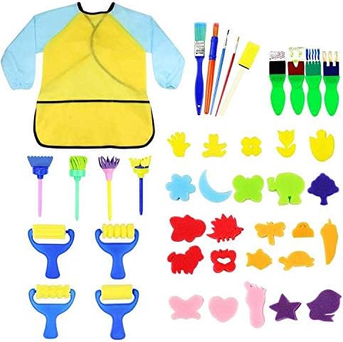 Kids Early Learning Sponge Painting 