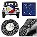 Car Tire Cover Sunscreen Protective Cover Bald Eagle American Flag Water Proof Universal Spare Wheel Tire Cover Fit for Trailer, RV, SUV and Various Vehicles 14