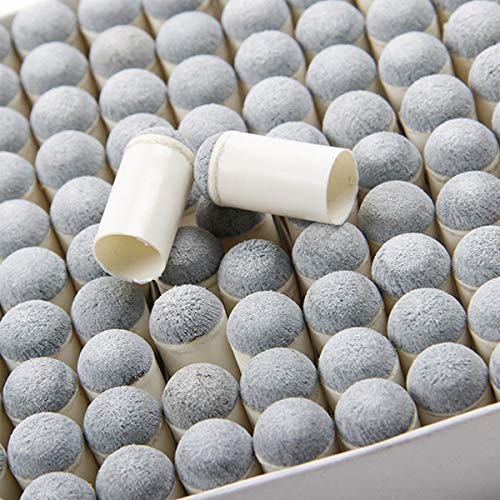 Vidillo 40 Pcs Pool Cue Tips Slip on Push on Billiard Snooker Replacement Screw-on Tips Cue Stick Billiards Accessories Four Sizes